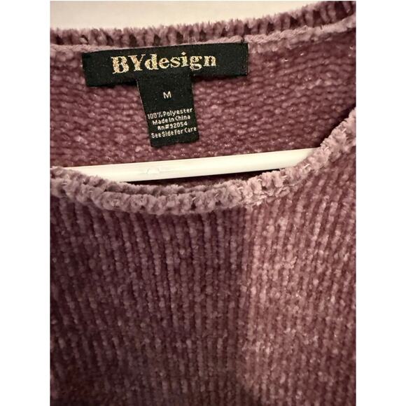 BY Design Womens Dusty Rose Sweater Long Sleeves Size Medium - Picture 5 of 8